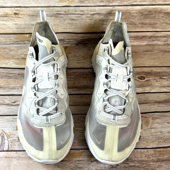 Nike React Element 87 Light Bone White Beige Red AQ1090-100 Men\'s Sneakers 10.5 main image 5